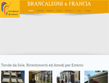 Tablet Screenshot of brancaleoniefrancia.it